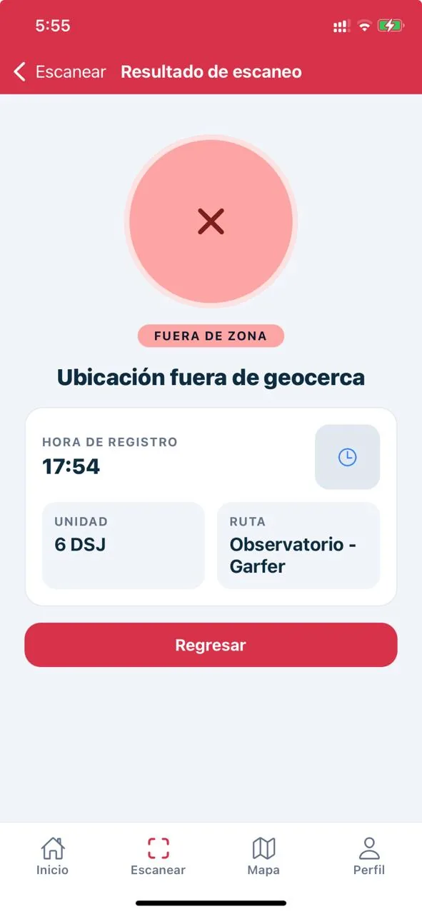 Configuración de rutas con paradas, geocercas y horarios asociados